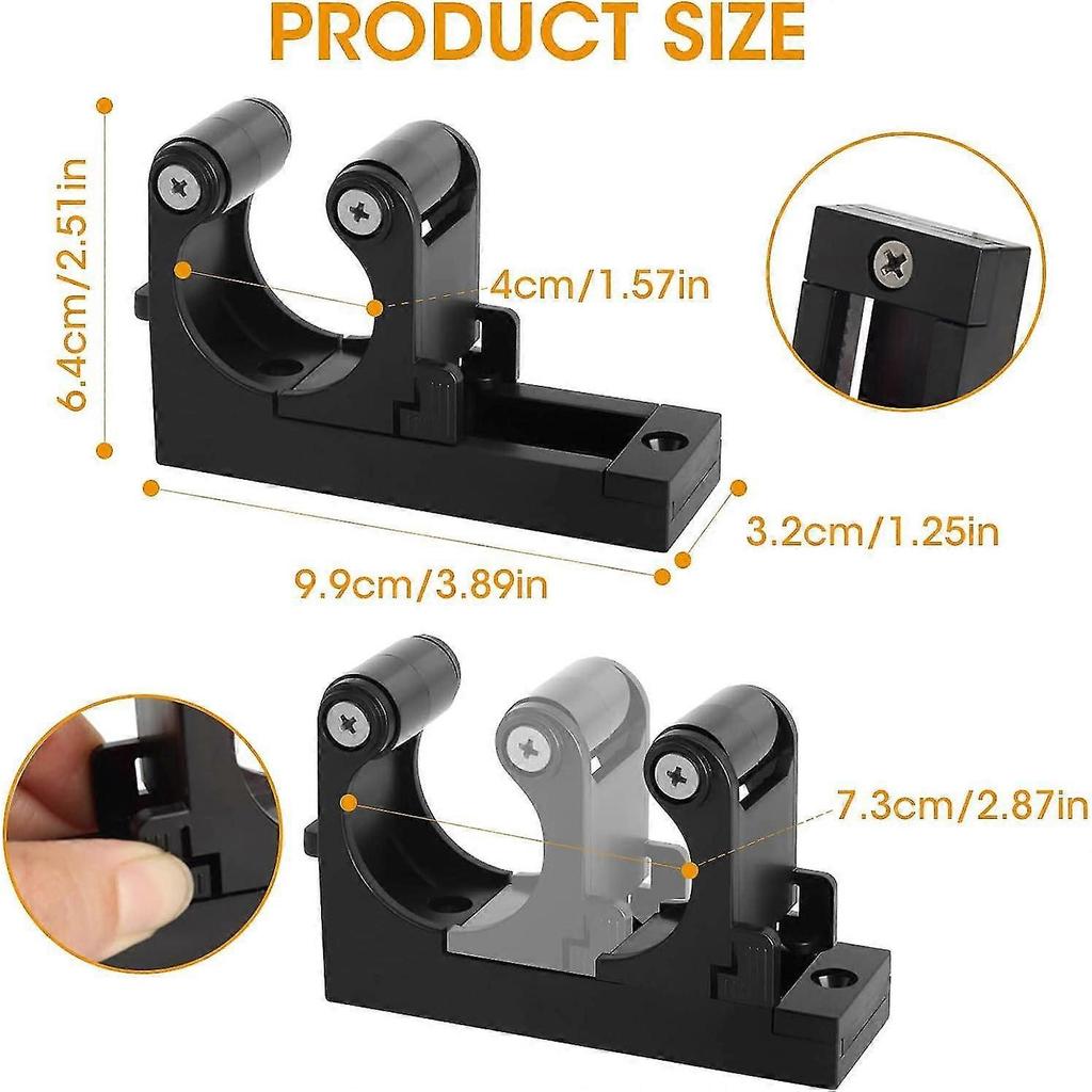 Bike Wall Mounts, Adjustable Bicycle Parking Clip Bike Hooks For Wall,with Mounting Screws - DD
