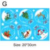 Christmas Stickers Nine Colours Double Sided Static Window Glass Stickers Christmas Day Decoration Supplies