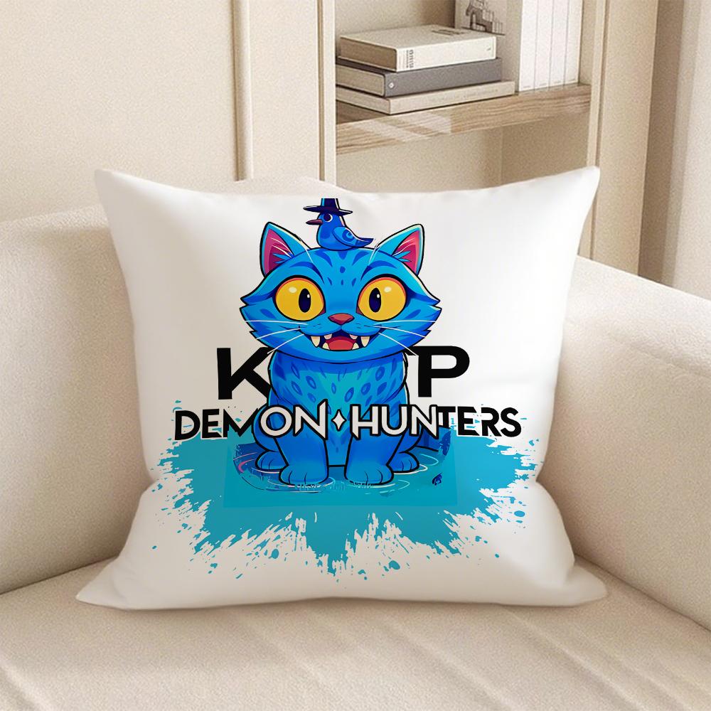 KPop Demon Hunters KPOP Demon Hunter Series Pillowcase: Colorful Character Pattern Fashion Home Decoration