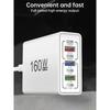 160 Вт Многопортовое USB-зарядное устройство Сетевой фильтр Тип C Быстрая зарядка Зарядное устройство для телефона Адаптер питания Быстрая зарядка EU/US Штекер Дорожное зарядное устройство