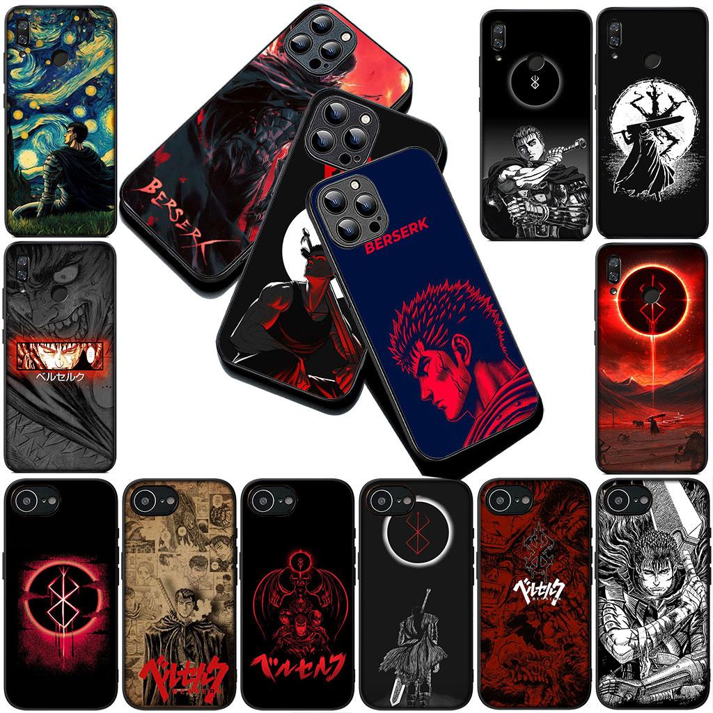 Berserks Comics Guts Silicone Phone Cover for Apple iPhone 17 Air 12 13 Pro Max Mini ProMax 7 + 8 Plus Soft Case