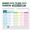 Holidays Marked Wall Calendar Thick Paper Hanging Calendar Colorful English Calendar  Home