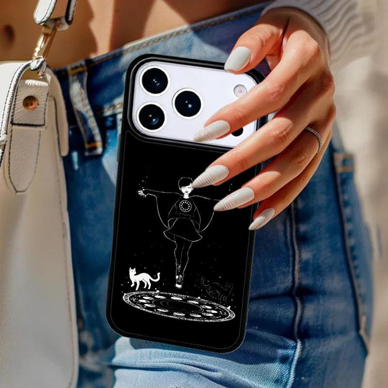 Чехол для телефона в стиле Witch Aesthetic Art для iPhone 17 Air 14 15 13 12 Max Чехол для Apple 16e 11 Pro Max Plus Coque