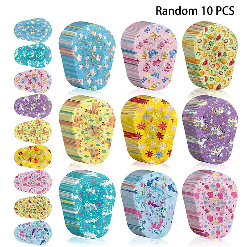 10Pcs Medical Sterile Eye Pad For Amblyopia Lazy Eye Protect Eyesight Cute Adhesive Eye Patches Bandage For Kids Girls Boys