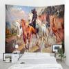 Horse Tapestry Wall Hanging Bohemian Hippie Decoration Tapestry Living Room Bedroom Home Decoration