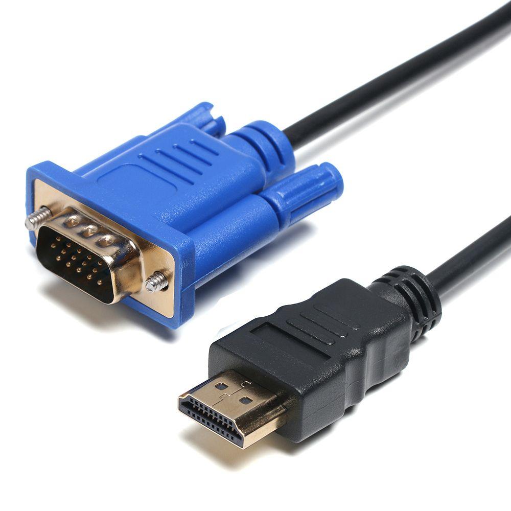 1-5m Hot 1080P Digital Male To Male HDMI-Compatible To VGA Converter Display Output AV Adapter Cord
