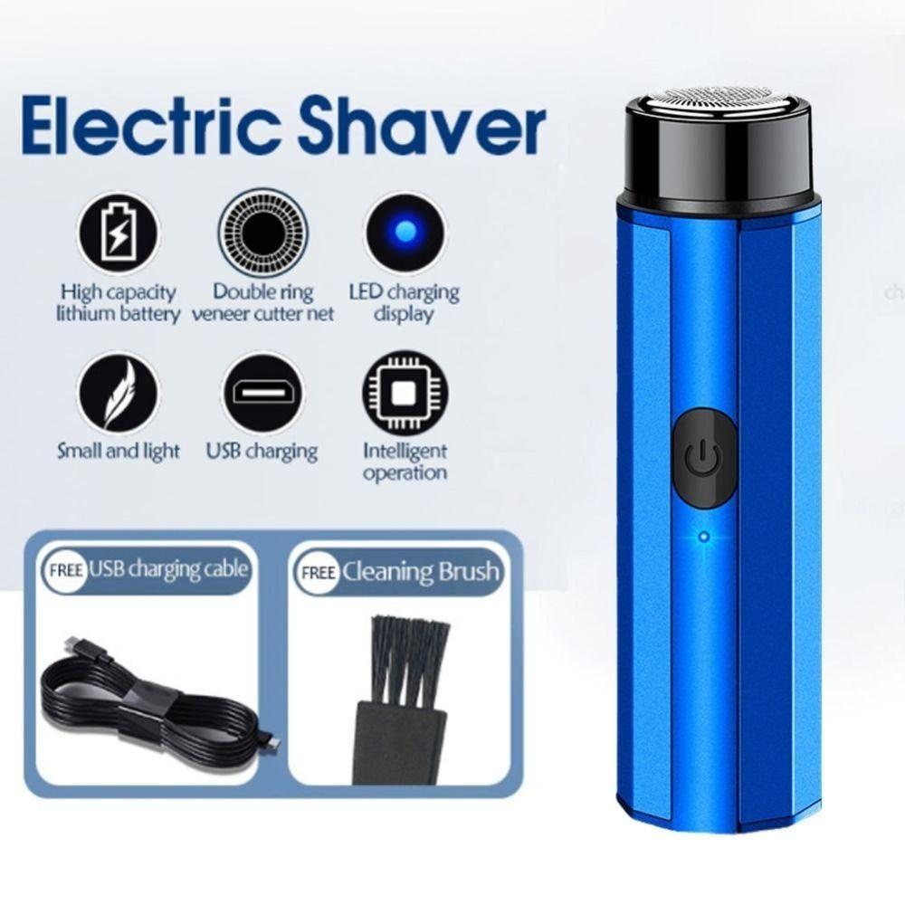 Waterproof Electric Shaver Mini Men's Beard Razor Portable Beard Trimmer for Home&Travel
