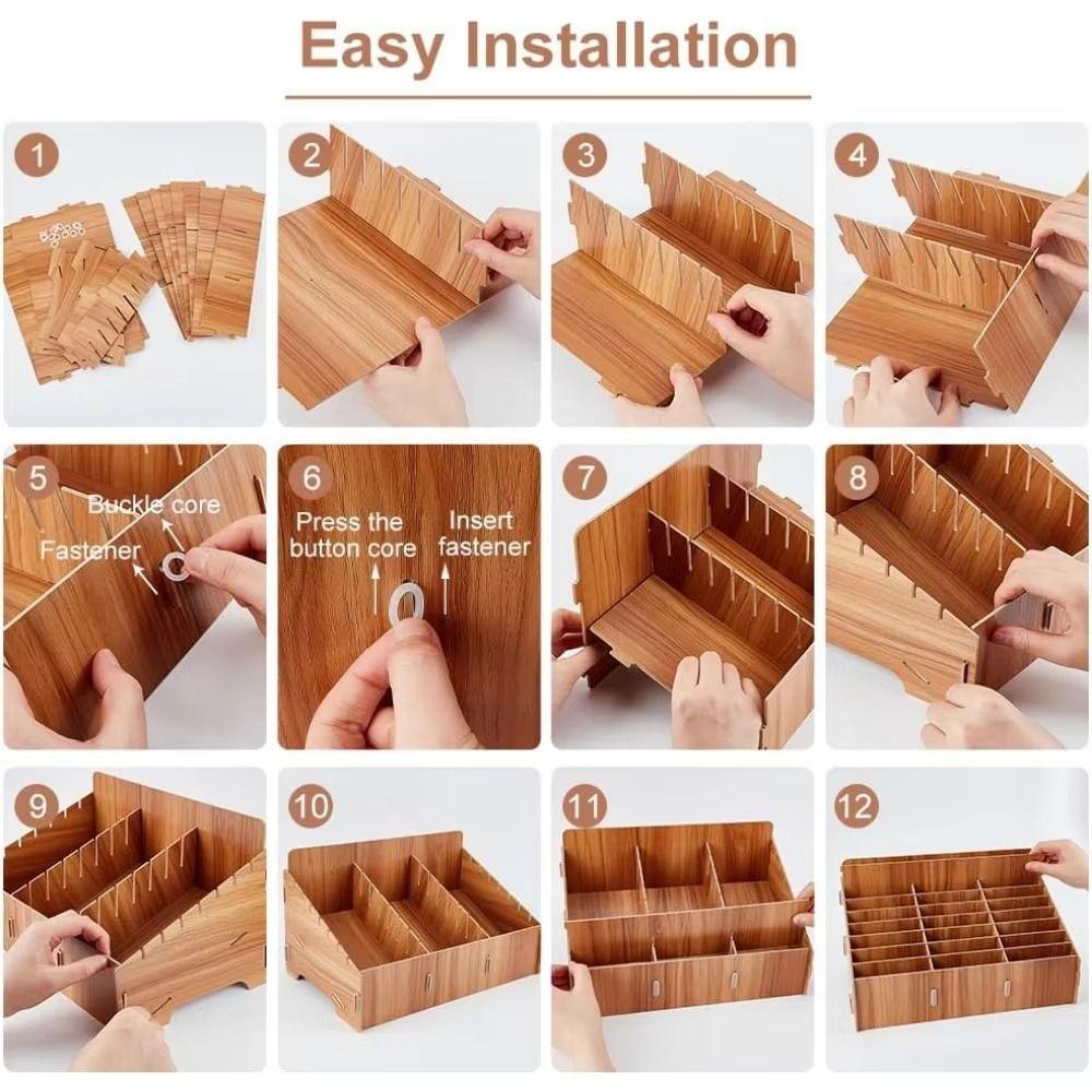 12/24/36 Ячеек Корзина для хранения мобильных телефонов Прочная настольная корзина для хранения и сортировки Настольная