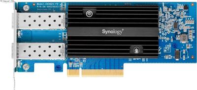 Сетевая карта расширения Synology с двумя портами для Обслуживается на местах авторизованным отечественным дистрибьютором [Сетевая карта расширения] E10G30-F2 [10GbE / SFP+ / /
