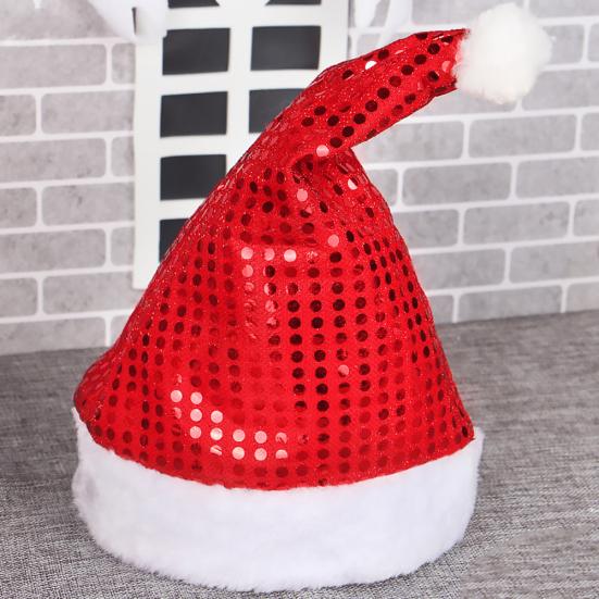 Детский взрослый звездный лунный блесток Рождественская шляпа Санта-Клауса Рождественская вечеринка Кепка Костюм