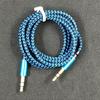 1m Braided 3.5mm AUX Male To Male Stereo Audio Adapter Cable for PC DVD Speaker