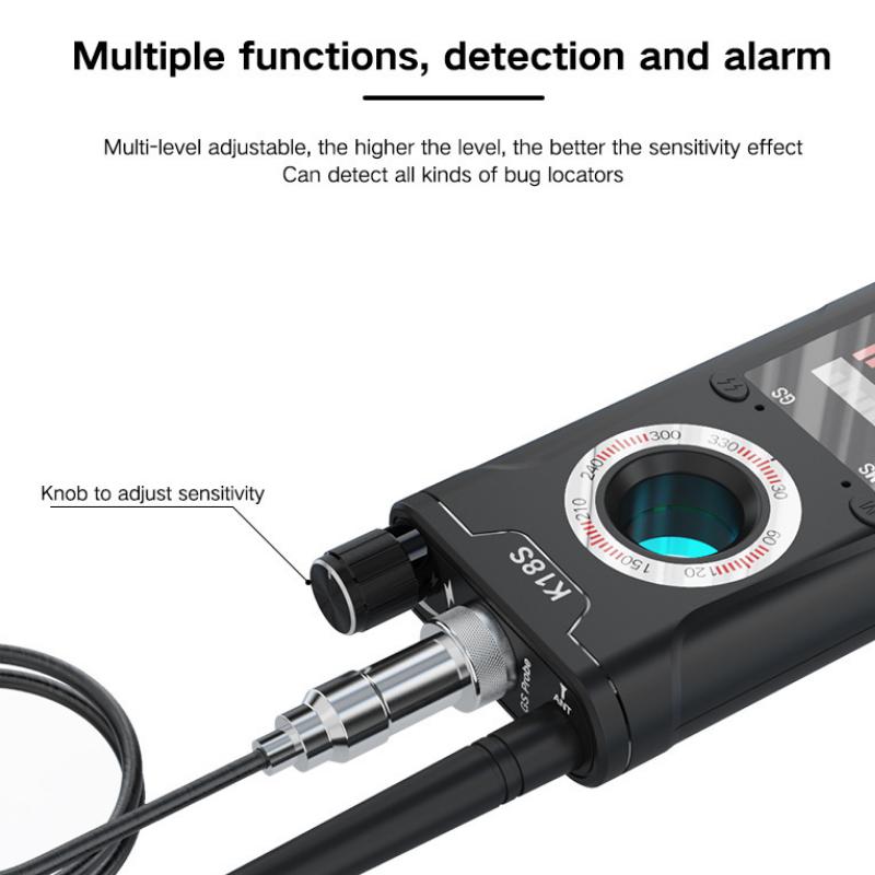 K18 RF Signal Detector RF Locator Tracker Multi-function Anti SPY-Camera Anti-Candid Device GPS GSM Detect