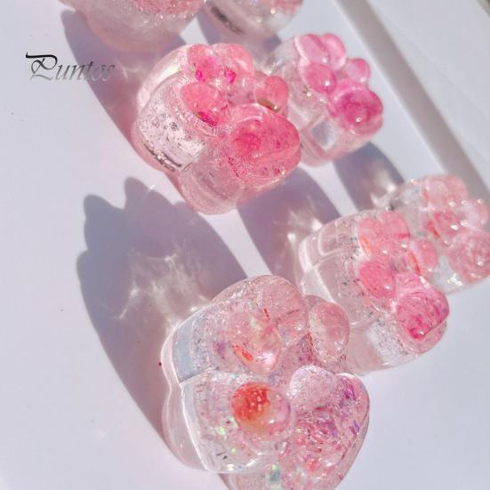 Игрушка-лапка для кошки в виде розовой клубники, игрушка-лапка для снятия стресса, сенсорная игрушка для детей, подростков и взрослых, мягкая игрушка-лапка для снятия стресса из термопластичной резины