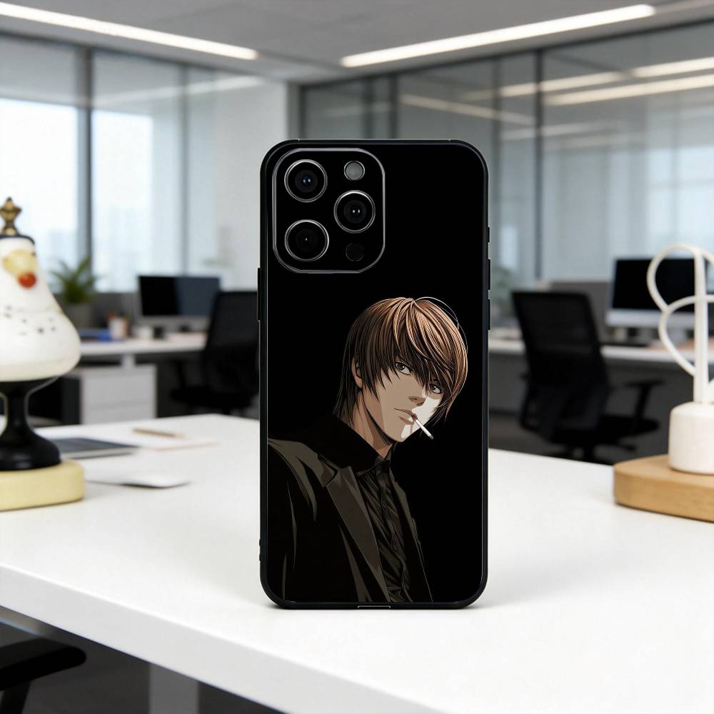 D-Смерть N-Заметки L-Свет Y-Ягами K-Кира Чехол для телефона для iPhone 17, 16,15,14,13,12,11 Plus,Pro Max, Другие Мягкий Черный Чехол