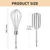 Pack of 3 Stainless Steel Beater Attachments Flour Mixing Whisk Handheld Mixer Accessories Perfect for Hand Mixer Baking