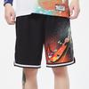 Nike Шорты для баскетбола Splash Ink Large Logo Print, свободные, мужские, черные, DJ5215-010