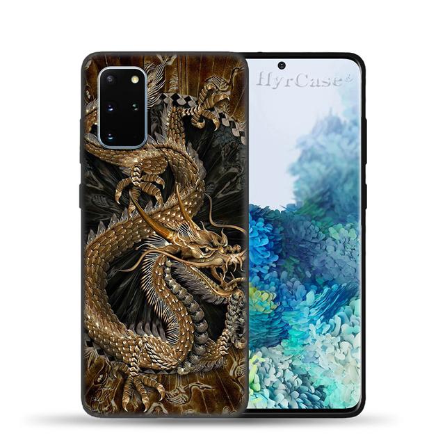 Силиконовый чехол с китайским драконом для Samsung Galaxy S22 S21 Ultra S20 Fe Plus A53 A73 A52 A72 A51 A71 A22 A12 A32 A50 A33 A13, чехол