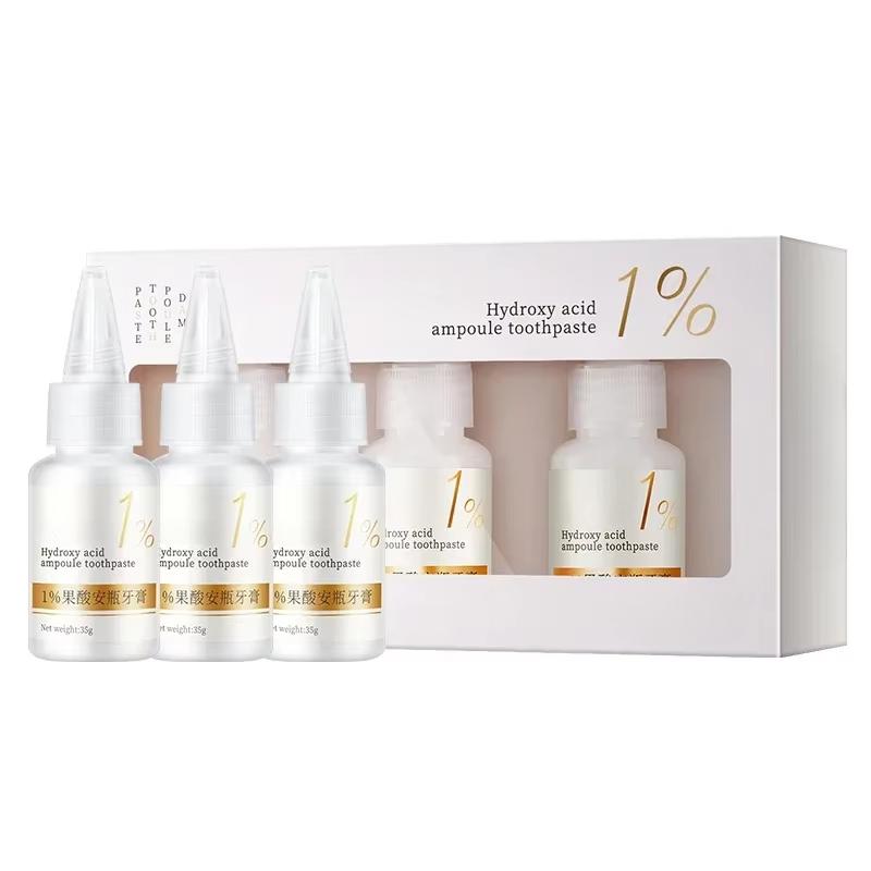 Зубная паста для отбеливания зубов с фруктовой кислотой Удаление зубного налета Пятна Зубной камень Свежее дыхание Очищение Гигиена полости рта Отбеливатель для зубов Средства по уходу
