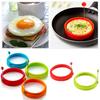 Silicone Round Egg Pancake Ring Mold with Handle Nonstick Frying Cooking Tool