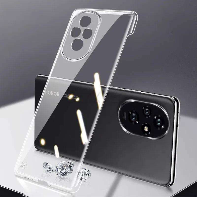 Frameless Magnetic For Magsafe Slim Case For Honor 200 Pro Honor200 Pro 5G Wireless Charging Hard Back Cover