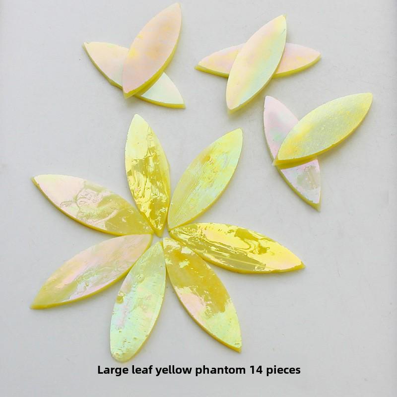 Смешанные цветные листовые слюдяные стеклянные мозаичные детали для украшения подсвечника своими руками