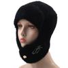 Hat Soft Women Wool Knitted Hat Ski Hat Sets For Female Windproof Winter Outdoor Knit Warm Thick Siamese Scarf Collar Warm Hat Girl Gift