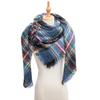 Women's Shawl New Scarf Autumn and Winter Large Plaid Triangle Scarf