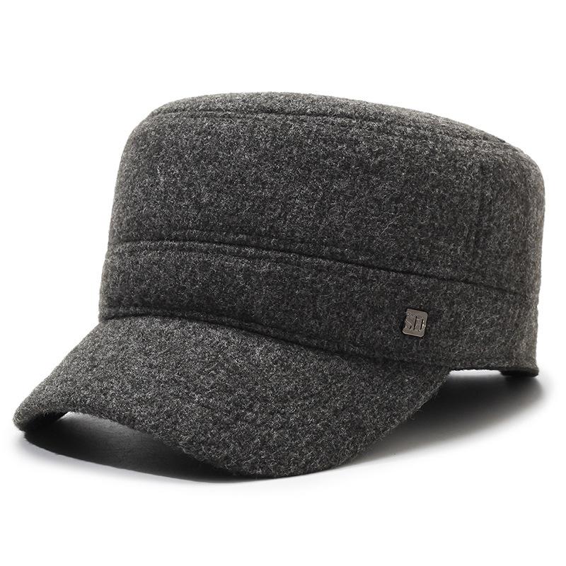 Old Man Hat Men Winter Middle-Aged Father In The Elderly Grandfather Old Man Day Fleece Ear Cap