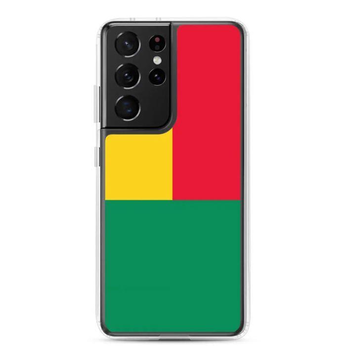 Coque Téléphone - Samsung - Galaxy S24 - Drapeau Bénin - Souple - Multicolore