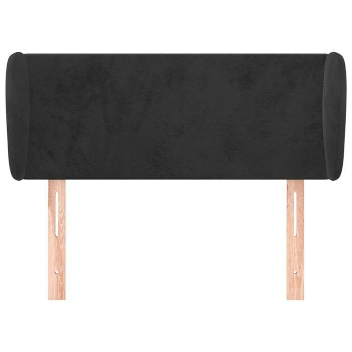 Maison Exclusive - Tête de lit avec oreilles Noir 93x23x78/88 cm Velours