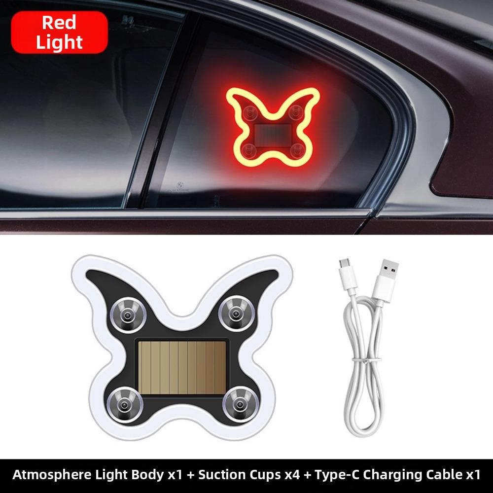 Suction Cup Solar Power Car Light Solar Powered LED Ambient Light Car Interior Lighting