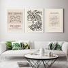 Abstract PICASSO Poster Mid Century Botanical Canvas Painting Neutral Art Print Modern Wall Picture For Living Room Home Decor