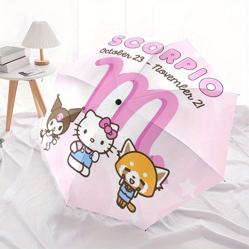 1pc Sanrio Zodiac Characters Umbrella with Plastic Handle,Suitable for All Seasons Home Travel Outdoor UmbrellaSanlio486
