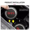 For VW VOLKSWAGEN 2026 New 2Pcs Car Water Cup Anti-slip Pad Carbon Fiber Holder Mat For GTI Tiguan Passat B5 B6 B7 CC Jetta MK5