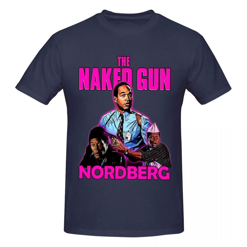 Унисекс Nordberg The Naked Gun Футболка Streetwear Оверсайз Хлопок Рукав Индивидуальные Футболки