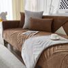 Solid Color Soft Sofa Cushion Luxury Thicken Geometry Plush Sofa Cover Non-Slip Sofa Mat Winter Couch Slipcovers for Living Room