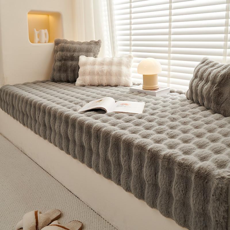 Зимняя утолщенная подушка в стиле Ins, оконная подушка с кроликом, плюшевая подушка для балкона, спальни, татами