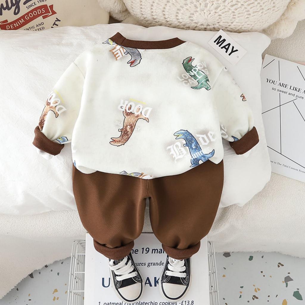 Детский повседневный комплект с длинным рукавом, удобные наряды для повседневной носки