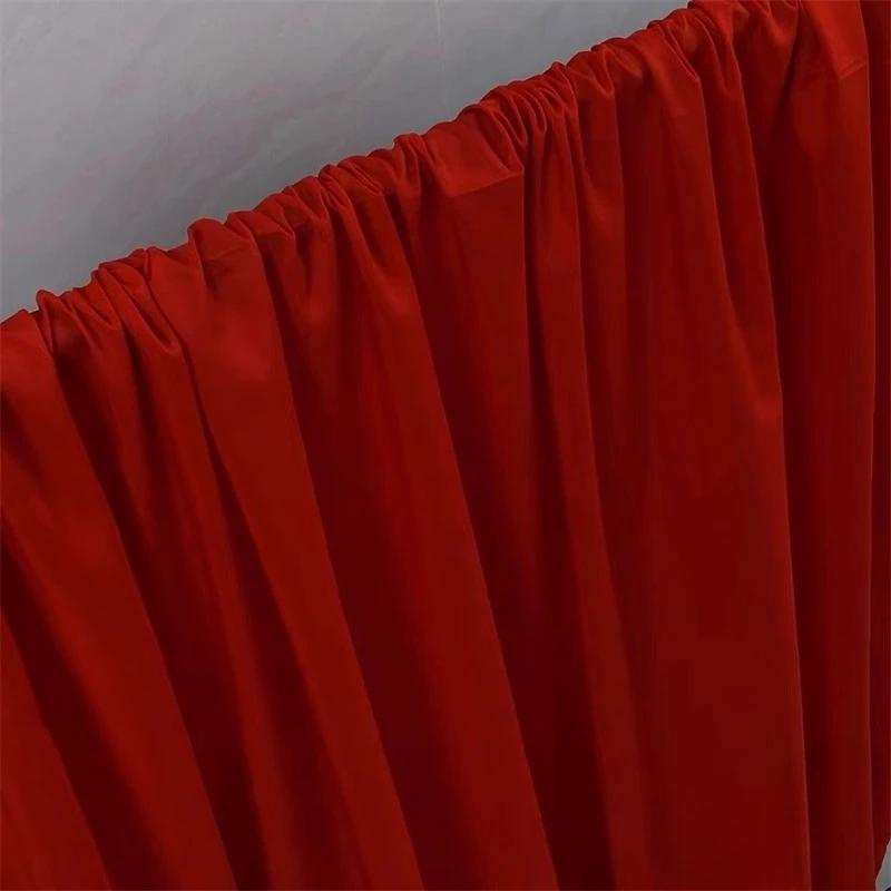 Однотонная красная бордовая ржавая шифоновая ткань драпировка жоржет для платья юбки рубашки украшения платья ручная работа DIY материал для одежды