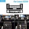 For Lexus IS250 2013- Carbon Fiber Air Conditioning CD Control Panel Trim Cover Car Interior Decoration Accessories