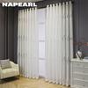 1 шт. NAPEARL простой и универсальный европейский стиль белый тюль занавеска на окно прозрачная для гостиной спальни домашний декор