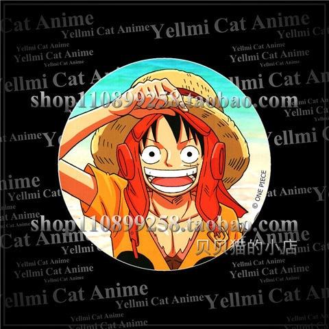 One Piece Luffy Zoro Chopper Anime Badge Pin Keychain Mirror Accessories Anime Merchandise Baratie Pirate King Manga Cosplay