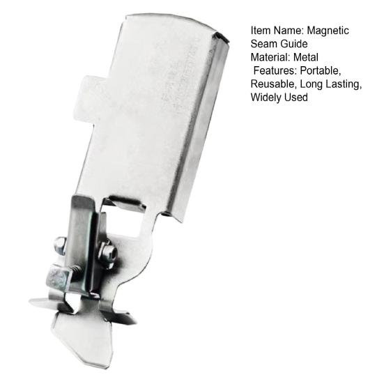 Магнитная направляющая для швов Легко перемещаемая Регулируемая универсальная совместимая направляющая для швов Линейка Насадка для швейной машины