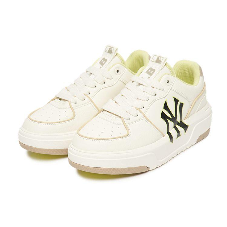 MLB Chunky Liner Artificial Leather Slip Resistant Cushioning Abrasion Resistant Low top Skateboard Shoes Unisex 3ASXCA12N-50BGS