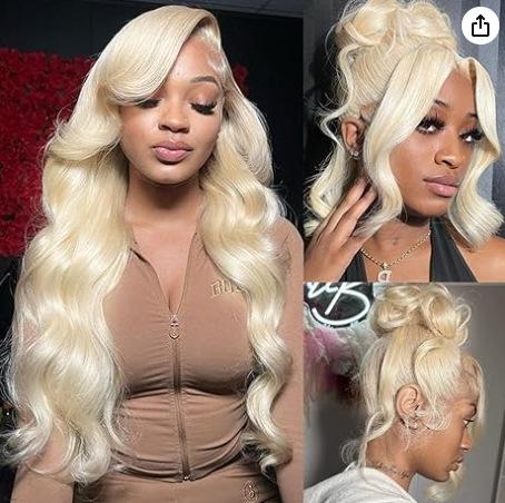 Front lace wig, long female hair is divided into large wavy long curly hair, fluffy natural fashion natural full hair cover