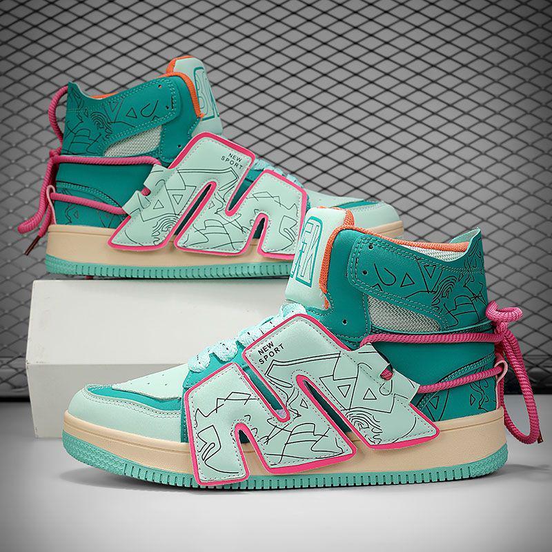 Мужские модные лоферы 2025: Дофаминовая мода Кроссовки хайтопы на толстой подошве, увеличивающие рост.