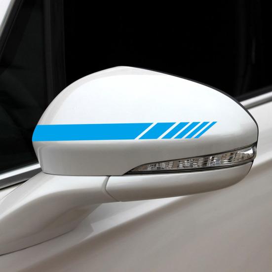 Спортивная гоночная полоса автомобиля, боковая часть кузова, капот, зеркало заднего вида, наклейка, набор декоративных наклеек