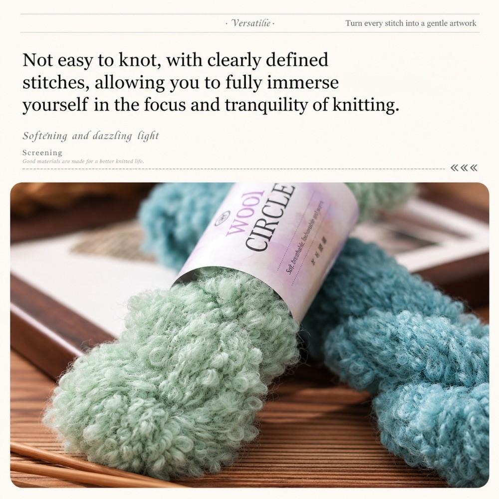50g Wool Loop Yarn Medium Thick Knitting Yarn Ball New Crochet Wool Thread  DIY Crochet