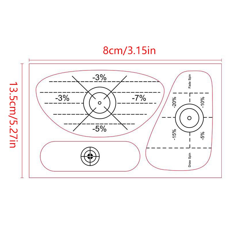 10Pcs Golf Club Face Impact Stickers Swing Training Aid Labels for Driver Iron Putter Practice Strike Tape to Correct Hitting Alignment Tool