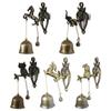 For Room Garden Store Wall Hanging Ornament Metal Bell Door Shopkeeper Good Luck Knocker Door Bell